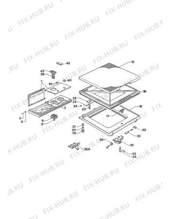 Взрыв-схема стиральной машины Zanussi ZC621X - Схема узла W30 Panel,User manual B